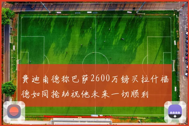 费迪南德称巴萨2600万镑买拉什福德如同抢劫祝他未来一切顺利